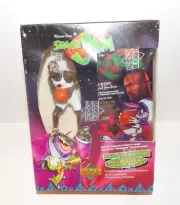 ULTRA RARE SEALED 1996 SPACE JAM BASKETBALL TRADING CARDS BOX W/ JORDAN FIGURINE