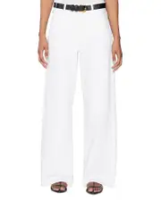 Frame The Loose Wide Leg Jeans in White