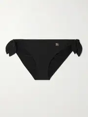 [Dolce & Gabbana] Dolce & Gabbana - Embellished Bikini Briefs - Black - 1 1 Black