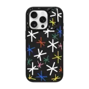 iPhone 16 Pro Impact Ring Stand Case MagSafe Compatible Confetti Snow by Katie Benn