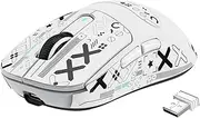 x ATTACK SHARK X3 SUPERLIGHT Wireless Gaming Mouse, 49g Ultralight Gaming Mice PixArt PAW3395 Sensor, 26000DPI, Tri-mode 2.4G/Wired/Bluetooth, Mouse Grip Tape, 200Hrs Battery, White