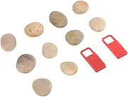 Sewroro 1 Pcs DIY Natural Pebbles with Bracket for Creative Painting Random Style Stones for Home School Art Projects for Unique Designs and Crafting
