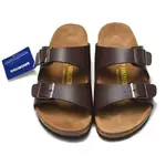 BIRKENSTOCK ARIZONA 男/女經典軟木深棕色皮拖鞋沙灘休閒鞋 34-45