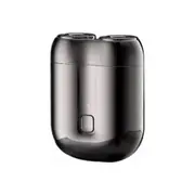 2024 New Upgrade Pocket Shaver USB Mini Shaver for Men, Double Ring 3D Knife Net grey