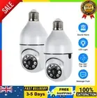 2x 1080P 360° E27 Light Bulb Camera Wi-Fi IR Night Smart Home Wireless Security