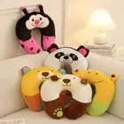 PP Cotton Plush Travel Pillow Cartoon Flight Neck Pillow Unisex