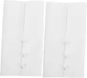 [JEWEDECO] Professional Suit Cuffs Fake Hand Sleeves Removable Cotton Wrist Cuffs
