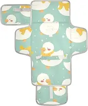 Reusable Portable Changing pad with Tissue Pocket Portable Baby Changing pad for Moms, Dads