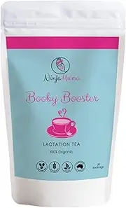 Ninja Mama Booby Booster Lactation Tea Bags - 100% Organic Made in Australia Pack of 20 for Breastfeeding and Pumping Mamas. Breastfeeding Essential to Nourish the Nursing Mama.