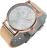 [Minkissy] Decorative Quartz Watch with Silicone Band Stylish Leisure Wristwatch for Ladies for Business and Casual Occasions Lightweight and Skin Friendly Design