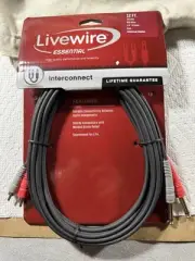Livewire Essential Microphone Cable XLR Female to 1/4" TS Male 25 ft. Black