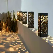 Solar Powered Light LED Garden Lights Stake Post Patio Path Outdoor Lighting