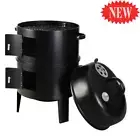 Grillz BBQ Grill Roaster 3-In-1 Charcoal Smoker