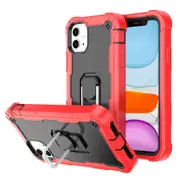 MCC Stylish Shockproof iPhone 11 Case Cover Apple iPhone11 Heavy Duty [Red+Black]