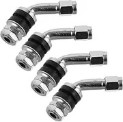4pcs Universal Motorcycle Valve Stems Wheel Valve Stems for Tire Deflators Aluminum Valve Stem Cap Easy to Install