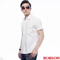 在飛比找PChome24h購物優惠-BOBSON 男款素面襯衫(25042-80)