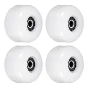 54mm Skateboard Wheel with Bearings ABEC-9 Street Wheels Cruiser 85A, White 4pcs