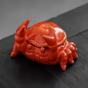 Bd Corner Shop Wine Red Crab Boy Ceramic Ashtray- Style Desktop Decoration Both Ash Storage And Decoration Function Design Suitable For Home Offic...