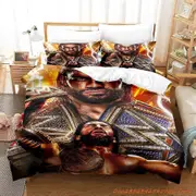 v779 Bed Sheets Wrestler Roman Reigns Bedding Set Single Twin Full Queen King Size Bed Set Adult Kid Bedroom Duvetcover Sets Bed Sheet Set 3-Piece Be