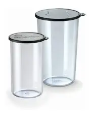 [Bamix] Clear Twin Beaker Set 76643 in Clear