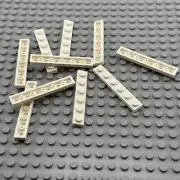 LEGO Plate - White - 1 x 6 - QTY x10