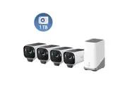 Eufy Security eufyCam S3 Pro 4K Outdoor Wire-Free Smart Solar Camera Kit 4x