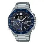 CASIO EDIFICE 藍牙錶款金屬包覆八角 ECB-10DB-1B