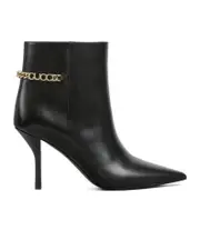 Gucci Logo Plaque Pointed-Toe Boots 36,37.5,37,39.5,39,40,41,36.5,35.5 black