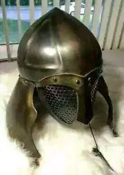 Medieval Knights Helmet Reenactment Armor Viking Halloween Cosplay SCA Dark Age