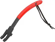 KAMaster Cast Iron Grill Grate Lifter,Grid Lifter Gripper Fit Big Green Egg Accessories Kamado Grill Joe Primo Vision Louisiana Grills,Grate Lifters with Red Protective Cover for Moving Hot Grate