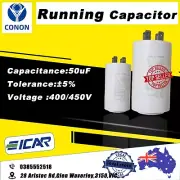 ICAR 50 UF RUN running capacitor 450V Motor 50/60Hz 4 pins best quality