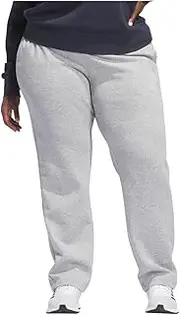 [adidas] Womens Essentials Logo Fleece Drawstring Pants Casual Drawstring - Grey