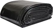 Black Pond Liner, 5 Mil Pond Skins Mat Black HDPE Pond Linering, Heavy Duty Garden Fish Ponds Preformed Liners for Fish Ponds, Waterfall, Water Features, Garden Fountains(10x12m(32.8x39.3ft))