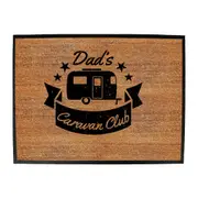 Dads Caravan Club - Funny Novelty Doormat Man Cave Floor mat