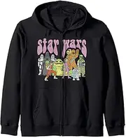 [STAR WARS] Psychedelic Group Poster Zip Hoodie