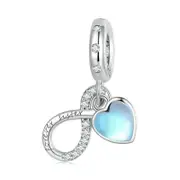 925 Sterling Silver Sisterhood Charm Bracelet With Zirconia Pendant