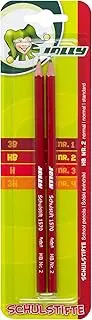 JOLLY School Pencils, Blister Pack of 2, HB Hardness, Graphite Pencils for Writing, Drawing, Sketching, Handy, Durable, Ideal for School, Office, Case