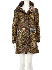 Brown Leopard Print Cramond Parka