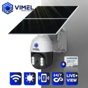 Home Security Camera WIFI 128GB Outdoor Dual Solar Panels 24/7 Recording Alarm