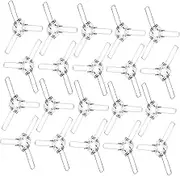 Homoyoyo 24Pcs Clip Lampshade Spring Adapter Clips Durable DIY Spring Clamps for Pendant Shade Fixation Home Cafe Restaurant Office Decor
