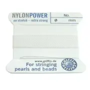 White Griffin Nylon Bead Stringing Cord #2