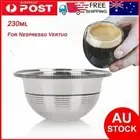 230ML For Nespresso Reusable Refillable Coffee Filter Capsules Pod AU