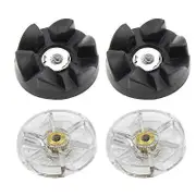 4 Pack Replacement Parts Gears,Compatible for 600W 900W Blender Juicers TransparentBlack