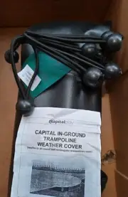 Capital Play CPCV121 Capital In-ground Trampoline Weather Cover, 12ft, New