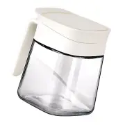 (White)Spice Jar Glass Transparent Salt Sugar Pepper Seasoning Container Bott