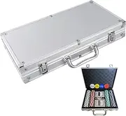 Poker Chips with Numbers - 200-Piece Poker Chips Travel Set with Case | Professional Board Game for Party Outdoor Adult Night