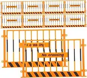 BESPORTBLE Realistic Traffic Guardrail Simulation 10pcs Miniature Street Sign Props for Boys and Girls Play and Learning