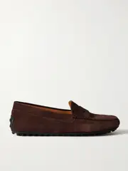 [Tod's] Tod's - City Gommino Suede Loafers - Brown - IT40.5 IT 40.5 Brown