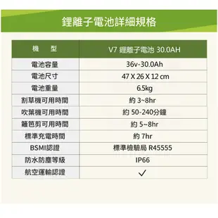 【超值加價購活動】東林BLDC CK-210 雙截式專業型背負式割草機【配V7-30AH電池＋充電器】高動力電動割草機