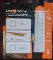 Link2Home Wireless Remote Control Outlets with Timer